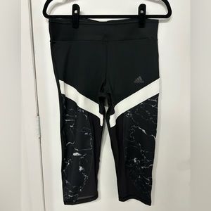 Adidas Capri leggings with graphic print